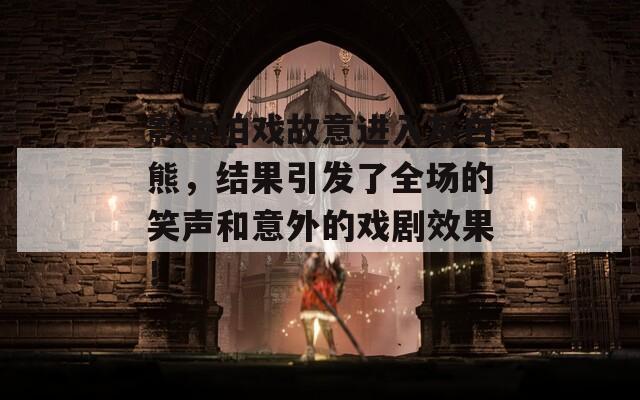 影帝拍戏故意进入灰白熊，结果引发了全场的笑声和意外的戏剧效果！